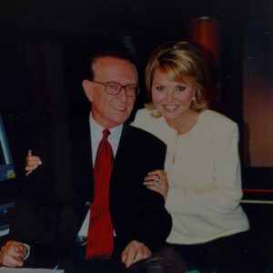 Georgie Gardner Instagram - On set minutes after Hendo’s final bulletin “The way it is….” He was the consummate professional, loved and admired & never forgotten @9newssydney