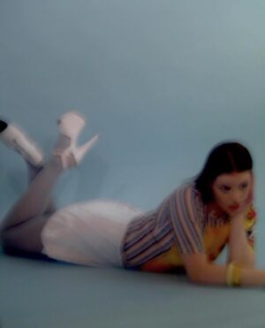 Georgie Henley Instagram - okay last ones LAST ONES I SWEAR 💘 loved these BTS shots by angel @lenaangelides for @polyesterzine
