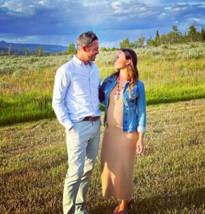 Georgina Bloomberg Instagram - Patiently waiting for our little cowboy 💙⛰️🤠🤰🏻