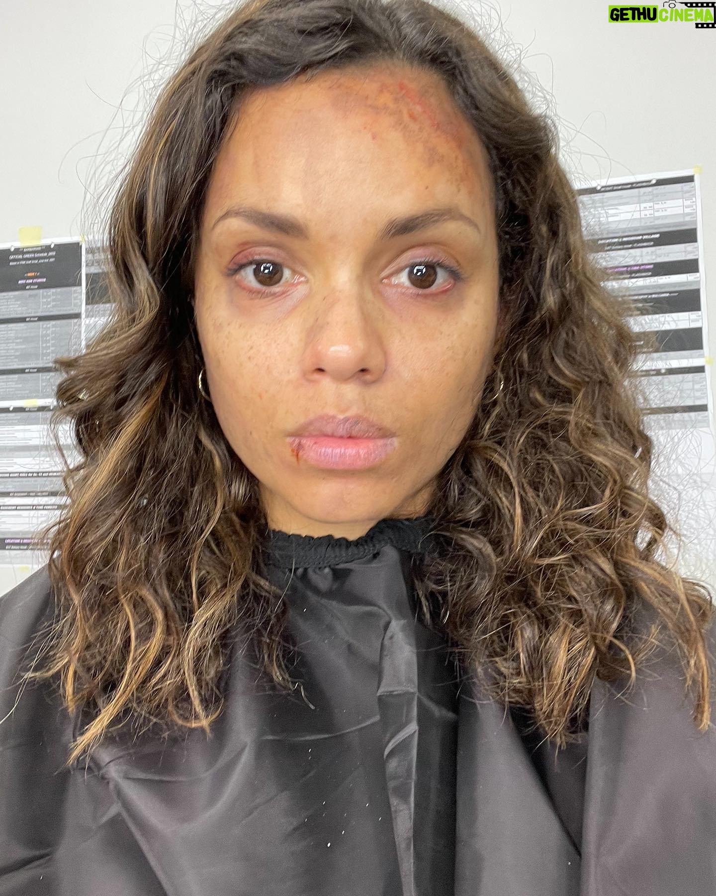 Georgina Campbell - 3.9K Likes - I never take enough photos, but here’s some behind the scenes of Barbarian ❤️ (sadly ratthew the rat didn’t make the final cut)