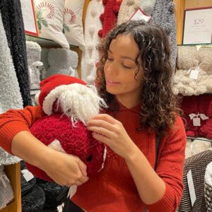 Georgina Campbell Instagram - I found a sort of Santa blob and I love him 🎄