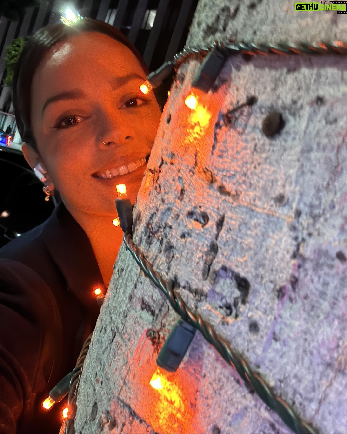 Georgina Campbell - 3.8K Likes - A love affair with Christmas lights on tree trunks… My Uber is ten minutes away.