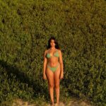 Geraldine Viswanathan Instagram – last year my lil sister @indiraviswanathan started making bikinis while in lockdown and launched @ivy.thelabel – her very own brand of creations she makes in her bedroom. i’m so so proud of her- she is a lil quiet genius (opposite to me: big loud idiot) and i can’t wait to see what she makes next. head to www.ivybyindira.bigcartel.com to get your very own hand made, made to order piece 🌞🌛