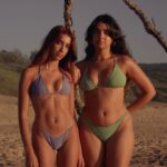 Geraldine Viswanathan Instagram – last year my lil sister @indiraviswanathan started making bikinis while in lockdown and launched @ivy.thelabel – her very own brand of creations she makes in her bedroom. i’m so so proud of her- she is a lil quiet genius (opposite to me: big loud idiot) and i can’t wait to see what she makes next. head to www.ivybyindira.bigcartel.com to get your very own hand made, made to order piece 🌞🌛