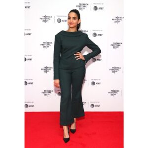 Geraldine Viswanathan Instagram - back (to front) at it again 🤡 premiere for 7 days at @tribeca