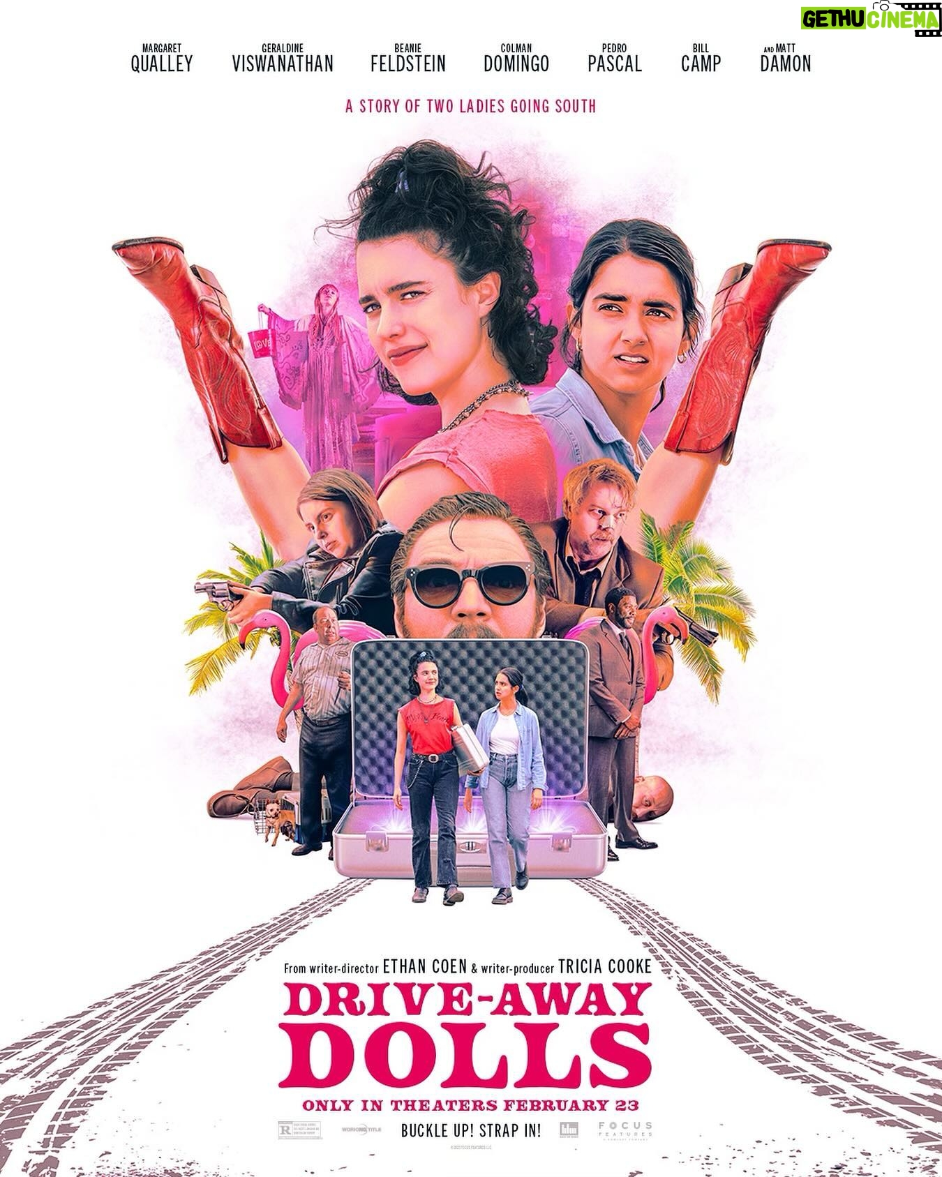 Geraldine Viswanathan Instagram - strap in!!!!!! @driveawaydolls coming to theatres feb 23 👯♀️🚙💨💋