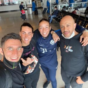 Germaine de Randamie Instagram - Hard work is done now it’s time to have fun ❤️🙏🏻 ready for take off. Blessed to be surrounded by this amazing team. Let’s make some beautiful memories. @saidelbadaouiofficial @duanemma @lizzygevers #ufc #fightisland #abudhabi #ufcfighter #netherlands #germainederandamie #teamironlady #prouddutchie #fitgirl #athlete #uae #holland