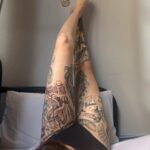 Gibi ASMR Instagram - TATTOOOOO DAYYYY! I can’t say how excited I was to be tattooed by @yumi.tiger !!! SO much talent, and we honestly had the best time 🥹 this is an upside down mad hatter girl to represent my longest friend, Meg - who came with me to get it :’) swipe right for me as the queen of hearts and her as the mad hatter in 7th grade LOLLLL - a really special experience, and I’m so happy with the final result! Thank you SO much again Yumi!