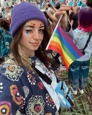 Gibi ASMR Instagram - Atlanta Pride this weekend with some good friends 🥹 it was really really really nice!!!! I even got to give some Gibi viewers some hugs 🥲 and I got James some good stuff as seen in slide 5 hehehe
