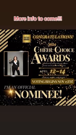 Gina Brillon Instagram - Tell a friend to tell a friend to tell a friend! Voting begins November 15 head to the Link my bio to vote for your girl! #cheerchoiceawards2024 #ginabrillon