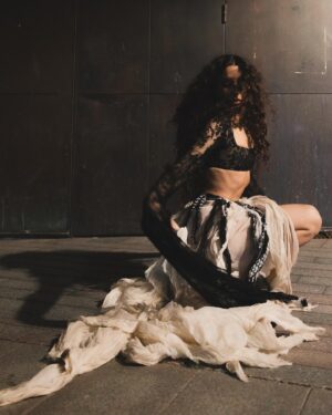 Gina Dirawi Instagram - Palestinian Goth Princess 🤍

📸: @izaboethius 
Thank you:
@emeliepreber 
@bangsbymarre
@karl_kram
@emeliejanrell