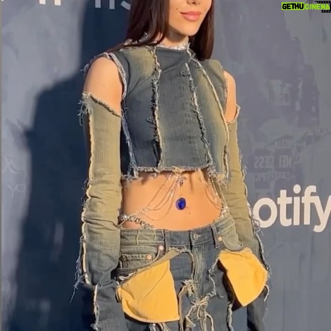 Gina Dirawi Instagram - 🧿🧿Thanks to the Swedish Grammys @grammissverige for the nomination , and @mariabarsoum for this costume made outfit, and the king of hair @bangsbymarre and ofcourse my evil eye jewelry, the only thing I trust in this world🧿🧿
