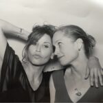 Gina Gershon Instagram - Im a bit behind in my Gemini Celebrations… so heres to @digitalbloom - weve had so many moments in black and white or color and I cherish them all Happy Birthday you wild, wonderful, brilliant , talented bad ass Mama and Woman , You…… heres to mannnny more. 💃💃💃💃💃💃💃💃💃💃💃💃❤️❤️❤️🌹🌹🥂#happybirthday #gemini #geminiseason