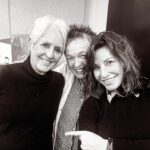 Gina Gershon Instagram - Still getting over sharing my dressing room with these 2 legends, Joan Baez and Laurie Anderson- Laurie was running around getting the show together- i was trying to act normal putting on my make up before the show as Joan asked if Id mind if she rehearsed her songs- ummm no Joan Baez that would be fine. So I was basically serenaded as I applied my look. What a lovely incredible calm energy she has. Felt very blessed that night. My 2nd time playing my Jawsharp at Carnegie Hall- then this on top of it. Its important to acknowledge the good days. @joancbaezofficial @laurieandersonofficial @carnegiehall