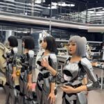 Gina Gershon Instagram - Have you ordered your Humanoid yet? This is a factory in china. Welcome to the future. #repost @streetartglobe