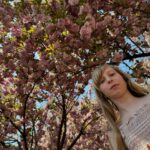 Gina Gershon Instagram - Cherry blossoms, friends and Godkids. #sunday