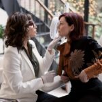 Gina Gershon Instagram - Human Moths. ✨✨✨✨✨✨✨Tomorrow night! See me and the wonderfully adorable @carriepreston go face to face on @elsbethcbs - which by the way, just got renewed for season 2! Congrats to the whole cast and crew! #elsbeth @nanhower our director✨✨✨✨✨💃💃💃💃💃💃