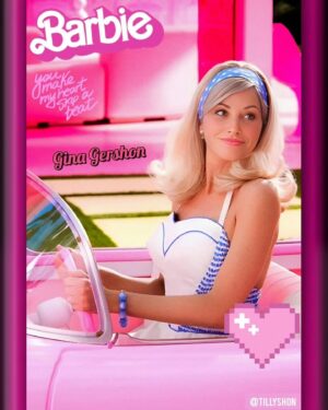Gina Gershon Instagram - Fun fact… Barbie was my cousin in real life.  People don’t realize that Ken was her brother. But for real- #auntruth  thanks for making this photo @tillyshon !! And #congrats to the whole @barbie cast and crew!! ✨✨✨✨✨✨✨💕💕💕💕 #repost
・・・
Happy National Barbie Day! 💖

This special day honors the iconic Barbie doll, which has been a beloved toy and cultural icon for over 65 years. Barbie was first introduced by Mattel, Inc. on March 9, 1959, at the American International Toy Fair in New York City.

Barbie’s impact on popular culture and society is undeniable. She has been the subject of numerous books, films, and exhibitions, and has collaborated with countless fashion designers, artists, and celebrities over the years. So on this National Barbie Day, let’s celebrate the joy, creativity, and empowerment that this iconic doll represents.

SWIPE ➡️ to see my Barbie doll edition of my queen @ginagershon 💕✨

.
.
.

#ginagershon #barbie #barbiemovie #barbieday #happybirthdaybarbie #happybirthday #barbiedoll #doll #pink #mattel #1959 #iconic #lgbtq #rainbow #edit #ai #fashion #icon #actress #viral #omgpage #explore #explorepage #exploremore #edit #fandom #fanpage #65