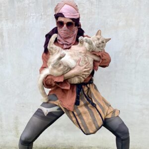 Gina Gershon Instagram - I could not Love this furry baby more. It was definitely love at first sight and I can’t believe he is now 7! And still he has his constant companion since he was a baby, Ralphie The Rat . I only have a about a million pictures of this handsome naughty devil….hard to choose which ones to post….Happy Birthday to the One and Only,Lord Louie Azuzu the Magnificient!!!! And thank you to all of his admirers and retinue. ❤️🎂❤️🎂❤️