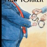 Gina Gershon Instagram - A Man Of Conviction- next weeks New Yorker Magazine cover . Illustration by . @johncuneo3 I’ll take it. @newyorkermag #convicted #felon