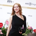 Gina Stiebitz Instagram - What a night! Thank you for having me once again @filmpreis & congratulations to all the winners 🌹