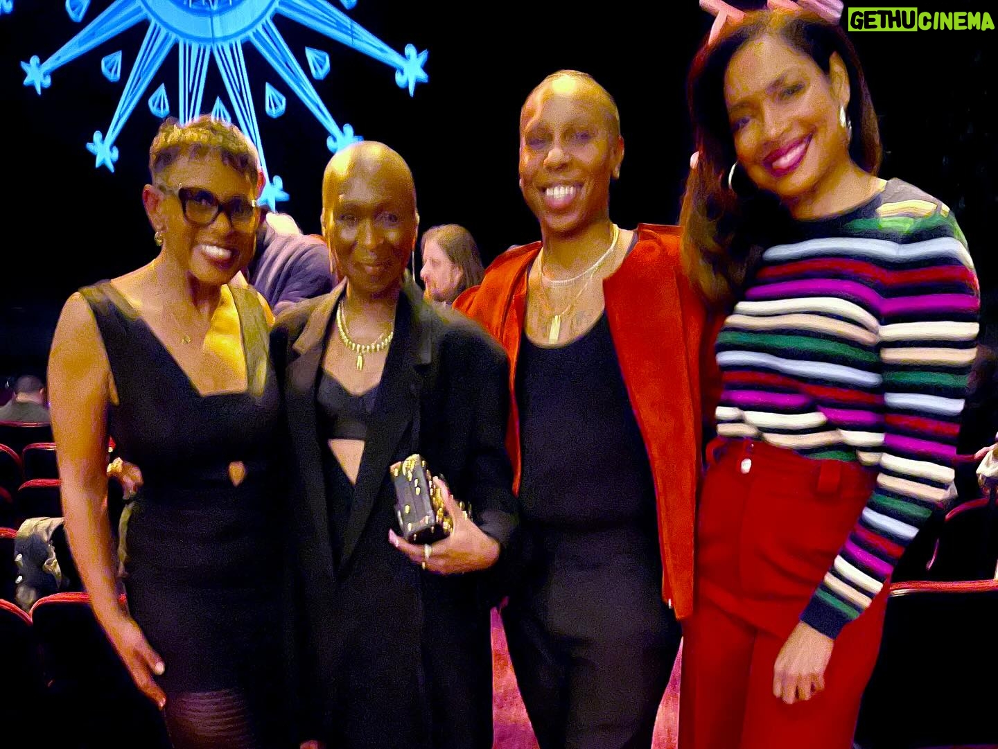 Gina Torres - 7.4K Likes - Had the extreme pleasure of attending the opening night performance of #TheWiz at The Pantages theater in LA. The talent on the stage is staggering and inspiring from our leads to every single member of the chorus. Expertly directed by @schelewilliams this reimagining of a most beloved musical is a MUST SEE!! I’ll see ya’ll again on BROADWAY! #Ashé #alltheflowers🌹 1)mothers and daughters 2)2Glindas and 1 Legend 3)Gina is always fangirling always in awe always supporting 4) DAYUM GINAAA!!!! 5) when your baby meets a Queen 6) Curtain Call 7) Believe ✨🙌🏽🌹