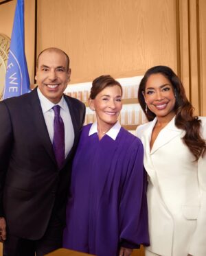 Gina Torres Instagram - The face of someone who’s been sentenced to ✨$14 glowy skin✨I’ll be forever reminiscing about Judge Beauty! From the laughs to the glow, it truly was a one-of-a-kind experience. A touchdown in the world of beauty, if you will 😉