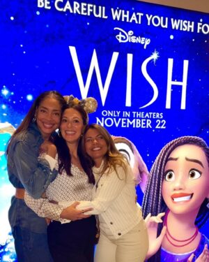 Gina Torres Instagram - If your looking for something to do this weekend that the whole family can enjoy, treat yourself to @disneyWISHmovie ⭐️ I laughed and cried and cheered. And also reveled in the glory of my friend’s triumph and talents. You will be in the best hands with the voices of @arianadebose @angeliquecabral #chrispine @harveyguillen @alantudyk taking by the hand and guiding you through this beautiful story.
PS: Love is a verb. It was my honor and joy to show up and support mi hermana. Show up for the ones you love. Whenever and however you can. #OnlyLoveIsReal ❤️ #NeverStopDreaming ⭐️