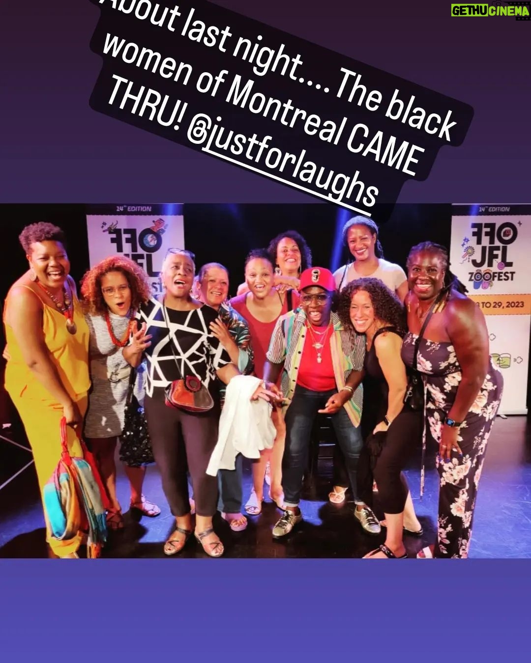 Gina Yashere Instagram - Montreal! I came, I conquered, I partied like I wasn't a stiff kneed old woman, & I left! Thanx to all of you who came out to see me on the Brit(ish) show, & my 2 #thewomankingofcomedy nights. I'd almost forgotten how much I love this artform of Stand up. Only 3 more dates of this whirlwind tour! TORONTO PORTLAND LOS ANGELES GET YOUR TICKETS! DON'T ASK ME SHIT!! GINAYASHERE.COM FOR DEETS #thewomankingofcomedy