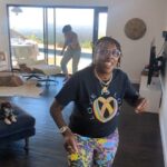 Gina Yashere Instagram - OO is it ???? GIMME THE ARTIST!! GIMME THE YEAR!! Classic rare groove I used to shuffle to back in the day. Stole this one from @djspoony BEFORE YOU ASK; Glasses vintage from @societyofthespectacle Tee from @blackgayweddings Leggings Devil Amazon #choonsontuesdays #choonsontuesday #noshazam #under30sdontevenbother #thisaintyourgame