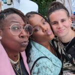 Gina Yashere Instagram - So this happened last night! Whirlwind trip to DC to attend a #Pride event organized by @glaad at the @vp residence for a bunch of queer activists, celebs & me 🤣 Got to represent my show @bobheartsabishola so the #nigerians were represented! Think black people made history, Electric slidin’ & doing the wobble, on the VP's lawn & nobody got their tits out 🤣 Tho I was slightly disappointed that all these gays & AN OPEN BAR....YET NOT ONE DRUNK SKINNYDIPPER 🤣 And you know I weren't leaving there without a selfie with @vp 😜 Now on my way to New Orleans to take part in some panels at @essencefest So you know there's another #ginashotelrooms coming... LIFE IS GOOD Get your tix for #thewomankingofcomedy tour PORTLAND OR DETROIT LOS ANGELES WASHINGTON DC CHICAGO MONTREAL TORONTO DON'T ASK ME SHIT!! GINAYASHERE.COM FOR DEETS Videos & pics taken with my trusty #googlepixel7pro #giftfromgoogle @googlepixel_us #kamalaharris #vicepresident comedy #comedian #ginayashere #nigerian #naija #kemi #bobheartsabishola #standup #standupcomedy
