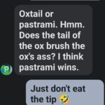 Gina Yashere Instagram - In-law relationship goals ... Me & Ninja's dad have some inspiring text convos .. If your person's father isn't discussing bull's assholes with you, then you haven't found the one 🤣 I'm the blue text btw.. NEVER QUESTION MY OXTAIL LOVE 🤣. Even tho I'm vegan again.....for now 🤣 #happyfathersday #fathersday SAN FRANCISCO was straight 🔥 NYC you're up next. You got a lot to live up to! Get your tix to #thewomankingofcomedy BROOKLYN NYC PORTLAND OR DETROIT LOS ANGELES WASHINGTON DC CHICAGO MONTREAL TORONTO COMING SOON DON'T ASK ME SHIT!! GINAYASHERE.COM FOR DEETS