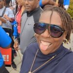 Gina Yashere Instagram - My dogs @lilkemandkayo know they black 🤣 Black writers in Hollywood came OUT today for @wgawest. When you're grindin' in the writer room trenches, you have no idea how many of us are out there! So this was heartwarming af! WE IN IT TO WIN IT. PAY US! Can't tag everyone in these pics, so tag yourselves 😉 #wga #wgastrong #writer #writersstrike