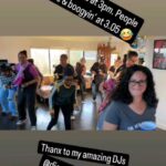 Gina Yashere Instagram - What a weekend! It's Aries season & my birthday happened to fall on a Saturday between the recordings of the last 2 episodes ever of my life changing show @bobheartsabishola, so why not throw a house party, & see how many songs we can do the Electric slide to? 🤣 Thanks to everybody who came out to celebrate with me, & my 3, yes 3!!! DJs, @kgsuperstar, @kristilomax, @djasha A great way to put a full stop, or period for you Americans 😜 on this beautiful chapter of my life. Had to get in the sauna, do half an hour of stretches, hit myself with a massage gun, hang upside down on my inversion table, then hit my knees with some red light therapy, just so I could walk Sunday morning, but I feel nothing but GRATITUDE
