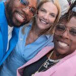 Gina Yashere Instagram - So this happened last night! Whirlwind trip to DC to attend a #Pride event organized by @glaad at the @vp residence for a bunch of queer activists, celebs & me 🤣 Got to represent my show @bobheartsabishola so the #nigerians were represented! Think black people made history, Electric slidin’ & doing the wobble, on the VP's lawn & nobody got their tits out 🤣 Tho I was slightly disappointed that all these gays & AN OPEN BAR....YET NOT ONE DRUNK SKINNYDIPPER 🤣 And you know I weren't leaving there without a selfie with @vp 😜 Now on my way to New Orleans to take part in some panels at @essencefest So you know there's another #ginashotelrooms coming... LIFE IS GOOD Get your tix for #thewomankingofcomedy tour PORTLAND OR DETROIT LOS ANGELES WASHINGTON DC CHICAGO MONTREAL TORONTO DON'T ASK ME SHIT!! GINAYASHERE.COM FOR DEETS Videos & pics taken with my trusty #googlepixel7pro #giftfromgoogle @googlepixel_us #kamalaharris #vicepresident comedy #comedian #ginayashere #nigerian #naija #kemi #bobheartsabishola #standup #standupcomedy