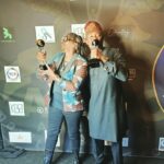 Gina Yashere Instagram - Tonight's @afroawards2023 Los Angeles was ..... something 🤣 Went with my girlz @lil_bit_of_chiz & @d.mills.verified. I was honored to be recognized, & this is one of the nicest trophies I've ever been presented with. Will also make a nice burglar batterer. 🤣 Congrats to all the other honorees. Me & @bayoakinfemi represented for the sitcom Nigerians 😉.