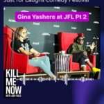 Gina Yashere Instagram - This week on #KillMeNow , recorded live at @justforlaughs , @ginayashere & I talk about how laughter changed the course of her life & gave her all the weaponry she’s ever needed. Listen to the full episode now wherever you get your podcasts or at the link in my bio! 🔗