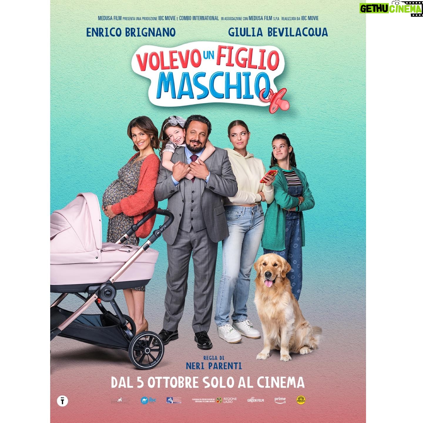 Giulia Bevilacqua Instagram - VOLEVO UN FIGLIO MASCHIO Di #neriparenti con @enricobrignano, me e tanti giovani bravi attori. DA DOMANI 5 OTTOBRE AL CINEMA Noi ci siamo divertiti tanto. Secondo me lo farete anche voi. Andate al cinema e fatemi sapere. @medusafilmofficial @othersrl @maxmara @santoniofficial @simonebelliagency