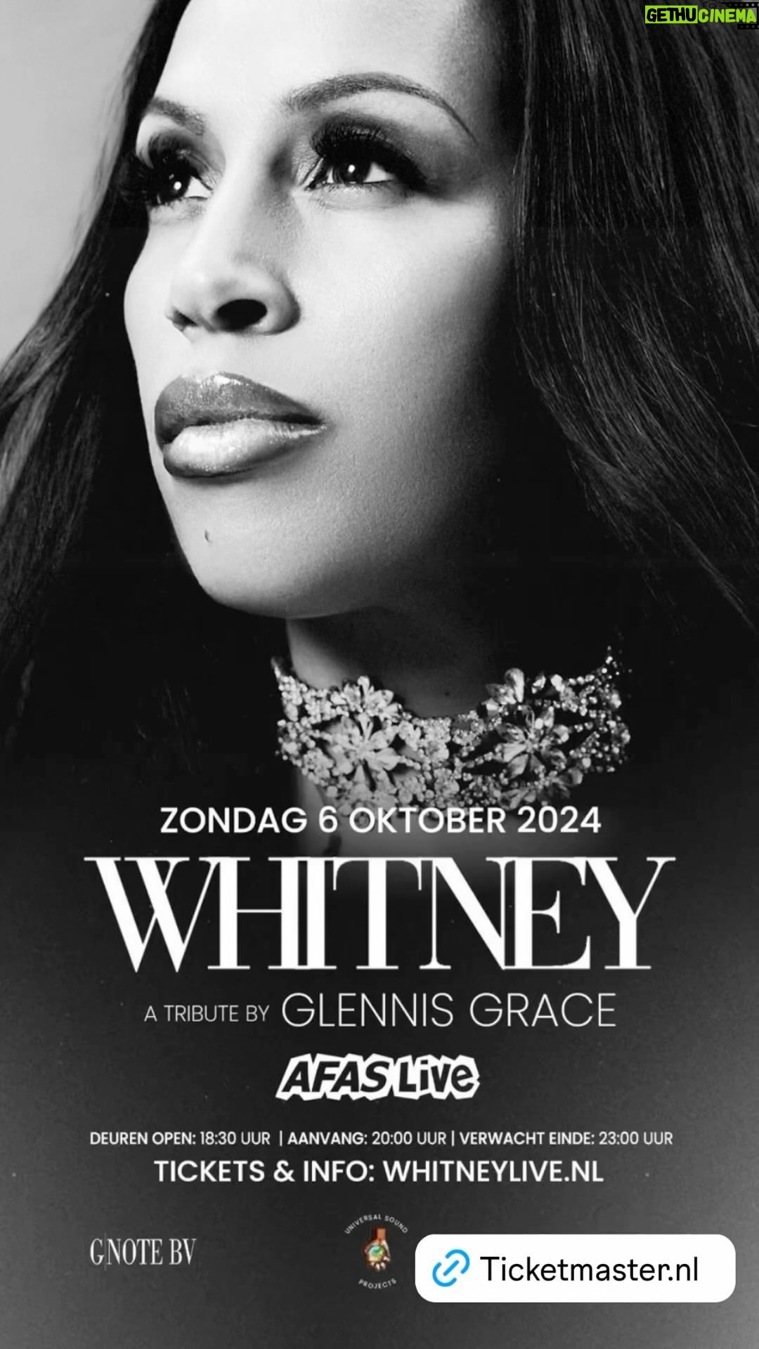 Glennis Grace - 2.5K Likes - https://www.ticketmaster.nl/event/304361 get your tickets peeps for my Whitney Houston Tribute @afaslive SEE YA THERE❤️❤️❤️ love Glennis ❤️❤️❤️