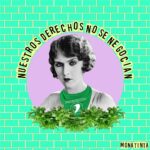 Gloria Carrá Instagram - 8M No se Felícita. Se lucha.💚 @monatinta 🙏🏻💚