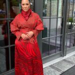 Golda Rosheuvel Instagram - National Museum of African American History and Culture. @smithsonian Wearing : @alietteny Shoes: @kalda_shoes Jewellery: @dinosaur_designs Style: @georgmedley Hair: @dionnesmithhair Makeup: @kennethsohmakeup