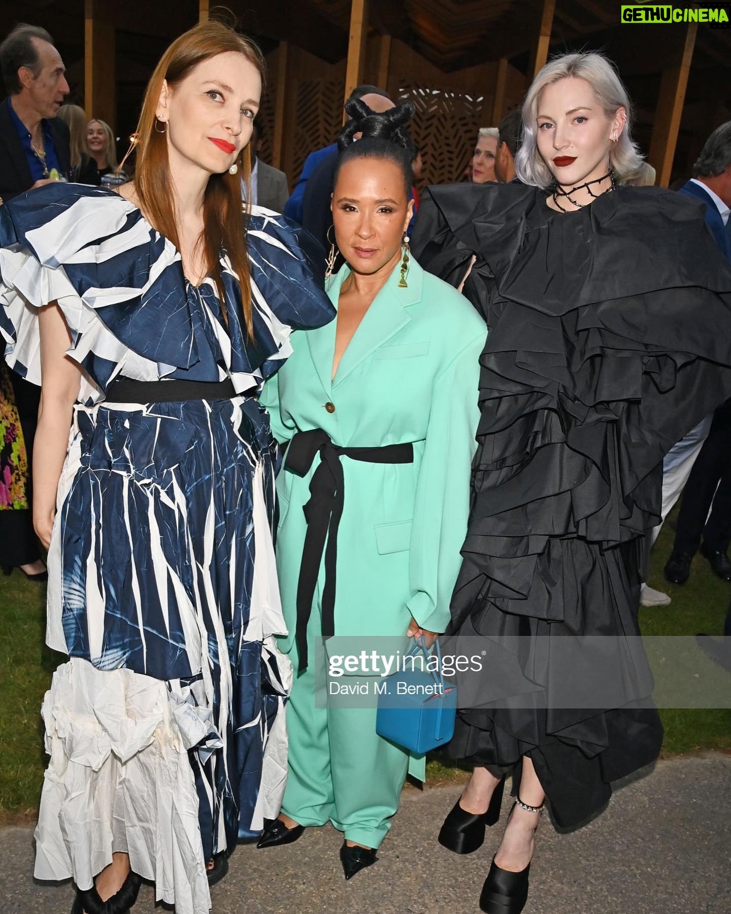 Golda Rosheuvel Instagram - An incredible evening spent at ‘The Serpentine Summer Party’ with the Such inspiring women @roksandailincic and @archhades, @sumi_v Thank you @serpentineuk summer is officially here. Wearing @roksandailincic Hair: @luciajosephine_ Makeup: Martina Romeo for @maccosmetics