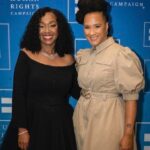 Golda Rosheuvel Instagram – About last night…. @humanrightscampaign 
Gave us a night to remember! 
Reunited with @jbayleaf ❤️

The Giants in the room.
The women who have shaped my life and soooo many others.
@shondarhimes @hrcpresident @therealdebbieallen 
@lenawaithe 
@phyliciarashad 
@dgcomedy 

We see you.

We Thank you.

#lgbtq community 
#allyship