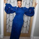 Golda Rosheuvel Instagram - @huishanzhang Dinner. Celebrating Chinese New Year. Team: @dionnesmithhair @kennethsohmakeup Dress: @huishanzhang @georgemayfair ❤️
