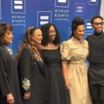 Golda Rosheuvel Instagram – About last night…. @humanrightscampaign 
Gave us a night to remember! 
Reunited with @jbayleaf ❤️

The Giants in the room.
The women who have shaped my life and soooo many others.
@shondarhimes @hrcpresident @therealdebbieallen 
@lenawaithe 
@phyliciarashad 
@dgcomedy 

We see you.

We Thank you.

#lgbtq community 
#allyship