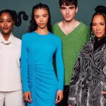 Golda Rosheuvel Instagram - Hanging with the gang @buzzfeed QC LA Wearing. @tovestudio COAT @dinosaur_designs RING / EARRINGS @esauyoriofficialpage DRESS @kalda_shoes BOOTS Style: @georgmedley Hair: @dionnesmithhair Makeup: @kennethsohmakeup