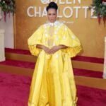 Golda Rosheuvel Instagram - Queen Charlotte LA Premier! Congratulations to everyone who worked to make This happen. @netflixuk @netflix what a wonderful night. The team came to slay! Styled by : @jasonrembert Hair: @dionnesmithhair Makeup: @adamburrell Wearing: @stephanerolland_paris ❤️ #goldarosheuvel #queencharlotte #premiere #la