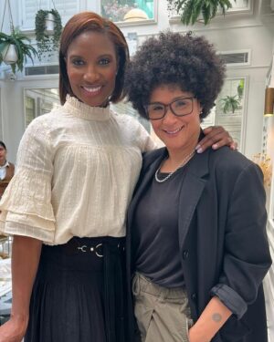 Golda Rosheuvel Instagram - Such an honour to  Celebrate  @realdeniselewis, and @beverleyknight. Women coming together 
to show love and support for one another. 

@botanica_kensington 
@100queensgate Thank you for having us.

@monsoon
@moltonbrown showing the love. 

Big up @karasmith11 for bringing us all together. The love is real. 💋
