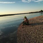 Grace Van Patten Instagram - Sittin on the rocks of the bay