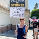 Greer Grammer Instagram – Strike Girl Diaries: Day 1. 

I’ve been a @sagaftra member for 10  years and I can honestly say I have never felt more proud to be a member of this union than I did today. (I’ve also never been prouder of myself for being quoted on @overheardla today 💁🏼‍♀️) (thanks to @chatflintpt for submitting) 

Strike Girl Summer starts now. Let’s give ‘em hell 😎🪧💪🏻

#sagaftrastrong #unionstrong
